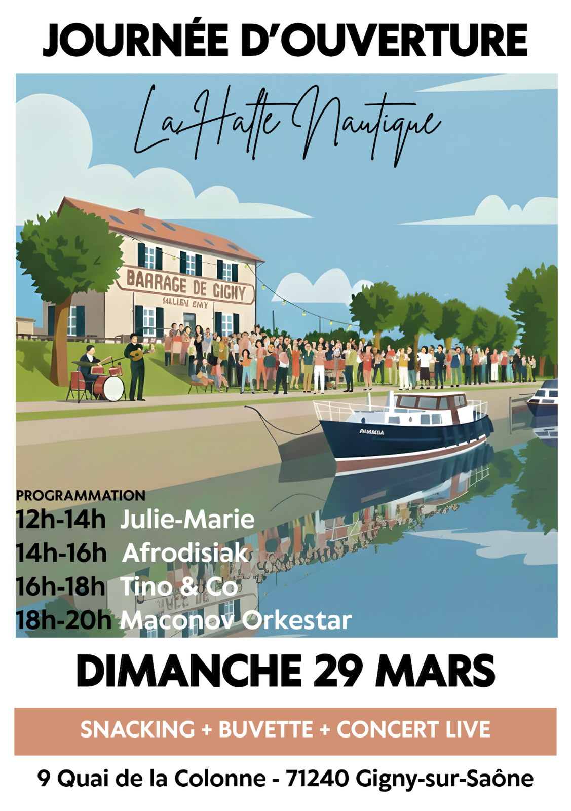 Inauguration de la Halte Nautique
