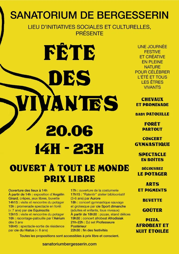 Affiche : Fête des vivantes, concert d'Afrodisiak
