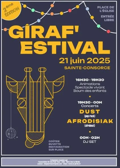 Affiche : Giraf'estival, concert d'Afrodisiak