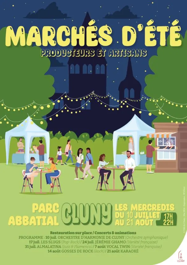 Affiche : Marché de Cluny, concert d'Afrodisiak