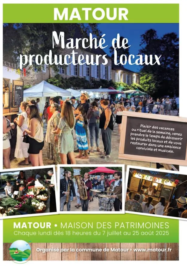 Affiche : Marché de Matour, concert d'Afrodisiak